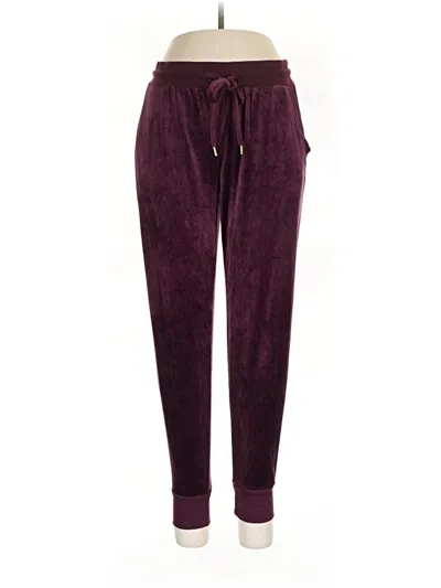 Pre-owned Felina Casual Pants In Burgundy