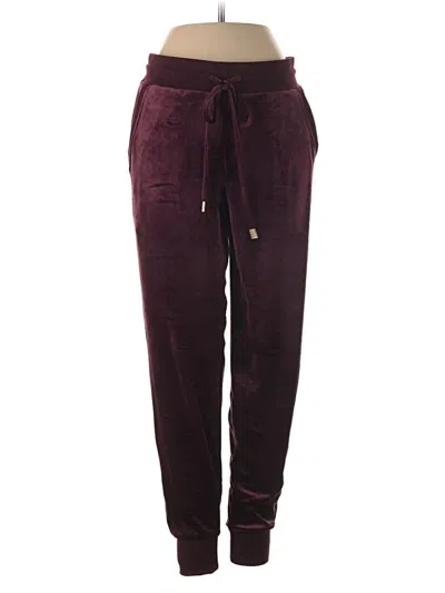 Pre-owned Felina Casual Pants In Burgundy