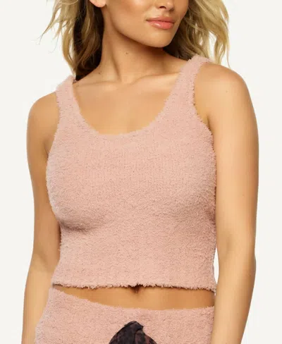 Felina Denali Lounge Camisole In Tan In Pink