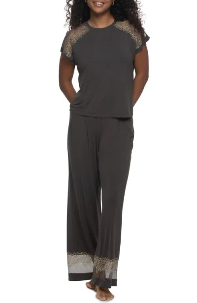 Felina Esme Tee And Pants Pajama Set In Multi