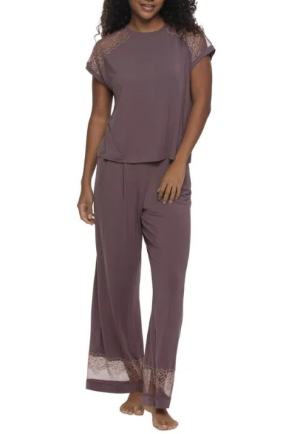 Felina Esme Tee And Pants Pajama Set In Multi