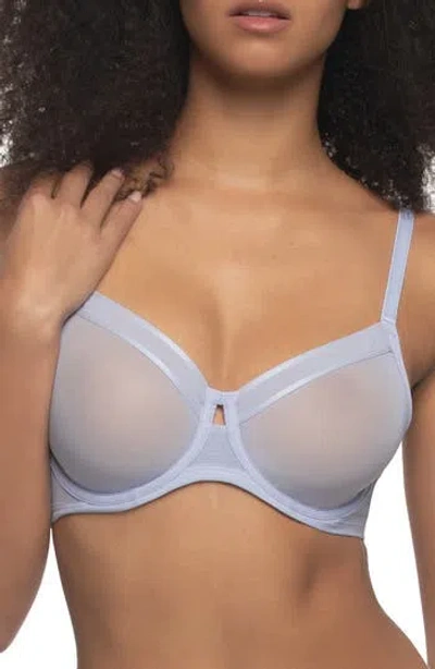 Felina Ethereal Unlined Underwire Bra In Blue
