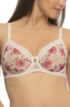 Felina Ethereal Unlined Underwire Bra In Multi