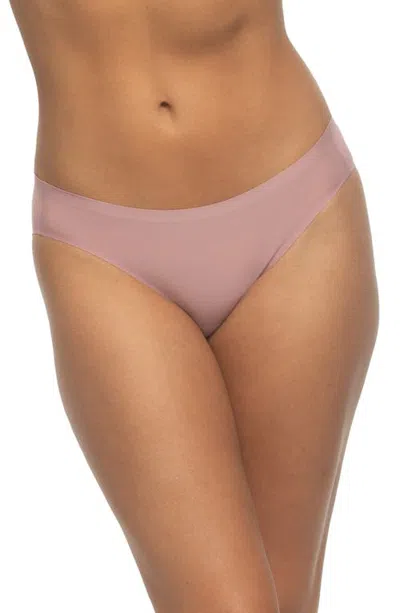 Felina Flex Bonded Assorted 5-pack Bikinis In Blk Berry/rose Taupe/mauve