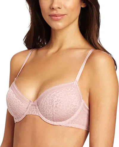 Felina Gianna Semi Demi Unlined Bra In Tea Rose In Pink