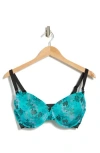 Felina Gorgeous Contour Bra In Viridian Botanicals