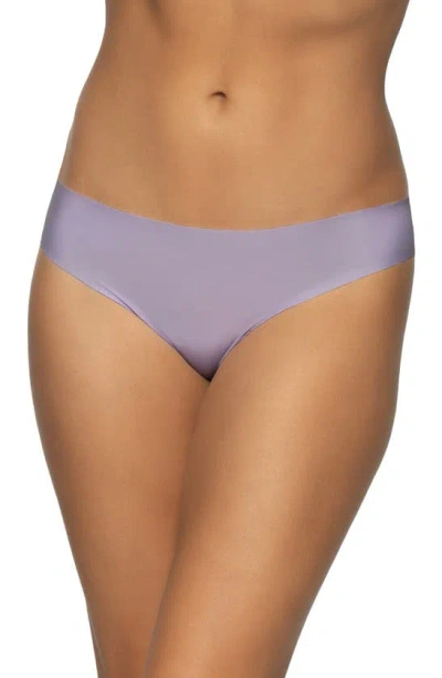 Felina Hint Of Skin Assorted 5-pack Thongs In Purple/ Crystal Rose/ Rose