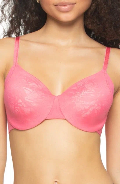 Felina Jessamine Smoothing Full Coverage Underwire Bra In Camellia Rose