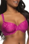 Felina Jessamine Smoothing Full Coverage Underwire Bra In Wild Aster/ibis Rose