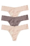 Felina Lace Thong In Bare/mink