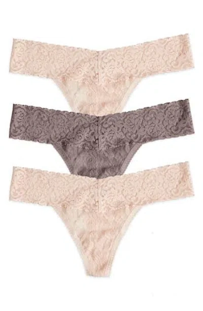 Felina Lace Thong In Bare/mink