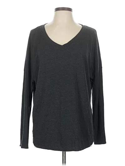 Pre-owned Felina Long Sleeve T-shirt In Gray