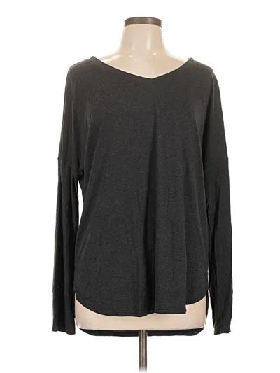 Pre-owned Felina Long Sleeve T-shirt In Gray