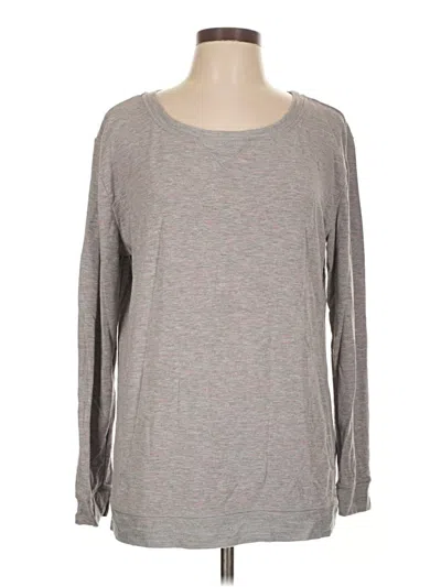 Pre-owned Felina Long Sleeve T-shirt In Gray