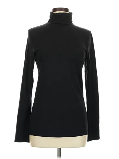 Pre-owned Felina Long Sleeve Turtleneck In Black