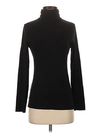Pre-owned Felina Long Sleeve Turtleneck In Black