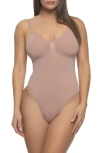 Felina Low Back Shaping Bodysuit In Rose Tan