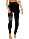 Felina Maia Glass Effect Leggings In Black In Black