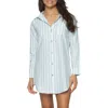 Felina Women's Mirielle Sleep Shirt In Placid Blue Stripe