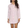 Felina Mirielle Sleep Shirt In Sea Pink Stripe