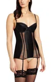 Felina Olivia Retro Slip Bra In Black In Black