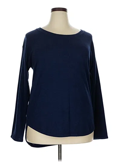 Pre-owned Felina Pullover Sweater In Blue