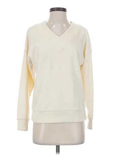 Pre-owned Felina Pullover Sweater In White