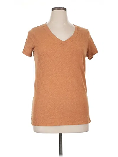 Pre-owned Felina Short Sleeve T-shirt In Brown