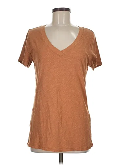 Pre-owned Felina Short Sleeve T-shirt In Brown