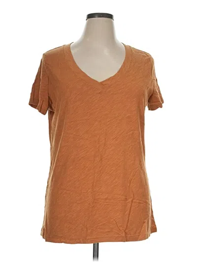 Pre-owned Felina Short Sleeve T-shirt In Brown
