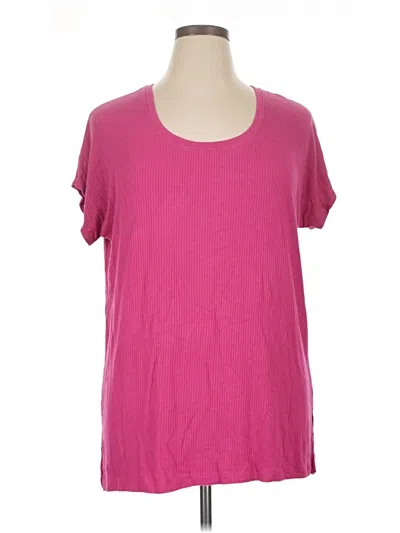 Pre-owned Felina Short Sleeve T-shirt In Pink