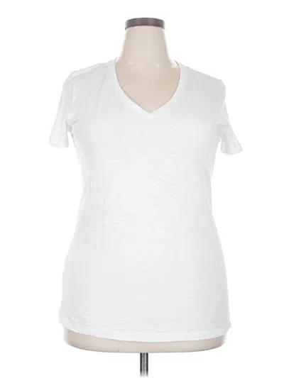 Pre-owned Felina Short Sleeve T-shirt In White