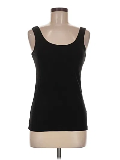 Pre-owned Felina Sleeveless Top Black Scoop Neck Tops