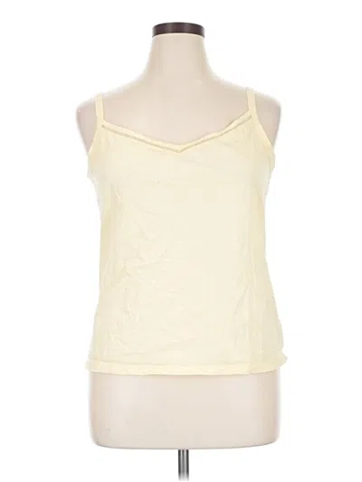 Pre-owned Felina Sleeveless Top Yellow Sweetheart Neckline Tops