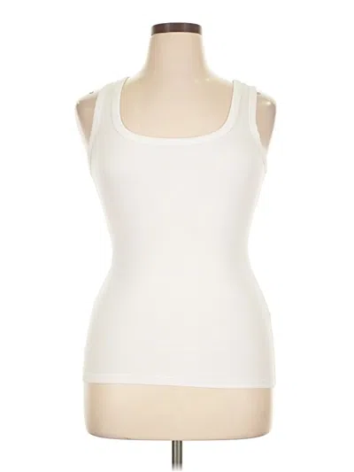 Pre-owned Felina Sleeveless T-shirt In Ivory