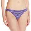 Felina Sublime Hi Cut Brief Panty In Deep Wisteria Stripe In Multi
