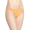 Felina Sublime Thong In Tangerine In Orange