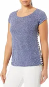 Felina Summer Vacation Tee Shirt In Blue Moon In Blue