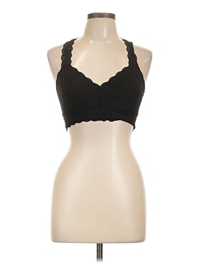 Pre-owned Felina Tank Top Black Halter Neckline Tops
