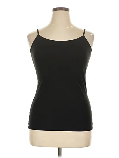 Pre-owned Felina Tank Top Black Halter Neckline Tops
