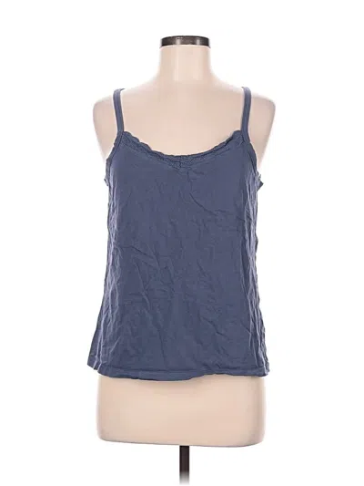 Pre-owned Felina Tank Top Blue Halter Neckline Tops