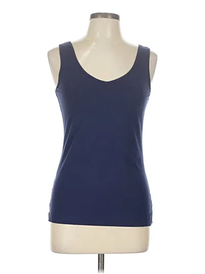 Pre-owned Felina Tank Top Blue Scoop Neck Tops