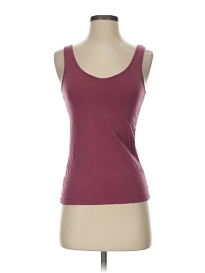 Pre-owned Felina Tank Top Burgundy Strapless Neckline Tops
