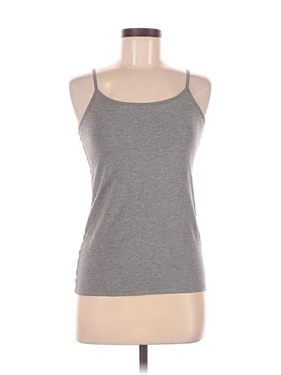 Pre-owned Felina Tank Top Gray Halter Neckline Tops