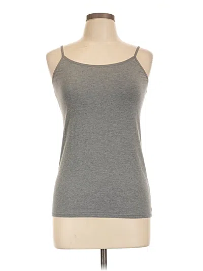 Pre-owned Felina Tank Top Gray Halter Neckline Tops