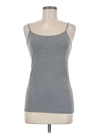 Pre-owned Felina Tank Top Gray Halter Neckline Tops