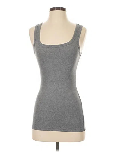 Pre-owned Felina Tank Top Gray Strapless Neckline Tops