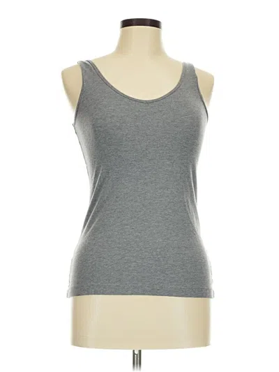 Pre-owned Felina Tank Top Gray Strapless Neckline Tops