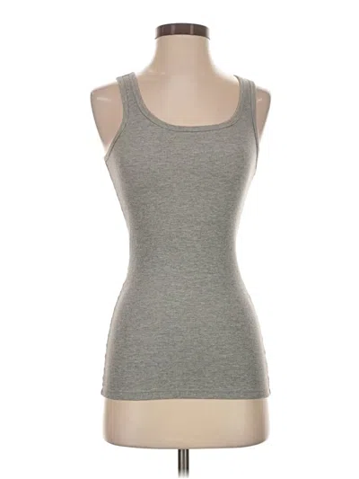 Pre-owned Felina Tank Top Gray Strapless Neckline Tops
