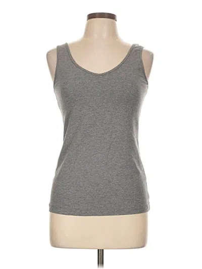 Pre-owned Felina Tank Top Gray Strapless Neckline Tops